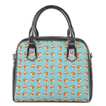 Winter Fox Pattern Print Shoulder Handbag