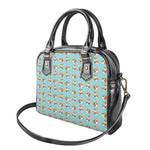 Winter Fox Pattern Print Shoulder Handbag
