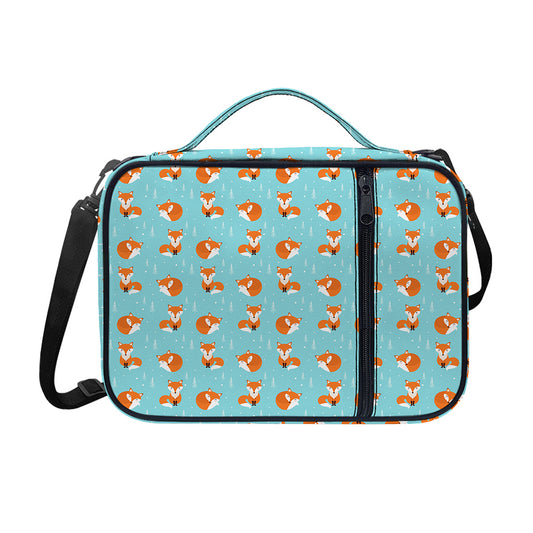 Winter Fox Pattern Print Shoulder Strap Bible Bag