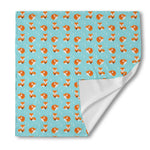 Winter Fox Pattern Print Silk Bandana