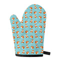 Winter Fox Pattern Print Single Oven Mitt