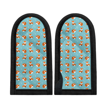 Winter Fox Pattern Print Skillet Handle Cover