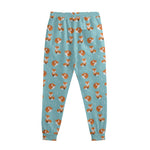 Winter Fox Pattern Print Sweatpants