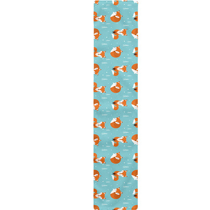 Winter Fox Pattern Print Table Runner