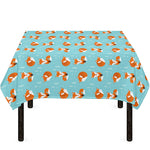 Winter Fox Pattern Print Tablecloth
