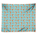 Winter Fox Pattern Print Tapestry