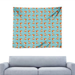 Winter Fox Pattern Print Tapestry