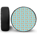 Winter Fox Pattern Print Tire Cover