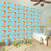 Winter Fox Pattern Print Wall Sticker