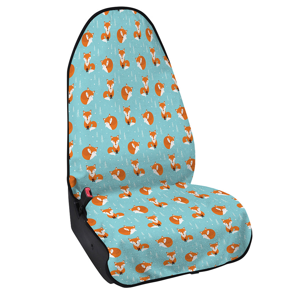 Winter Fox Pattern Print Waterproof Car Seat Cover