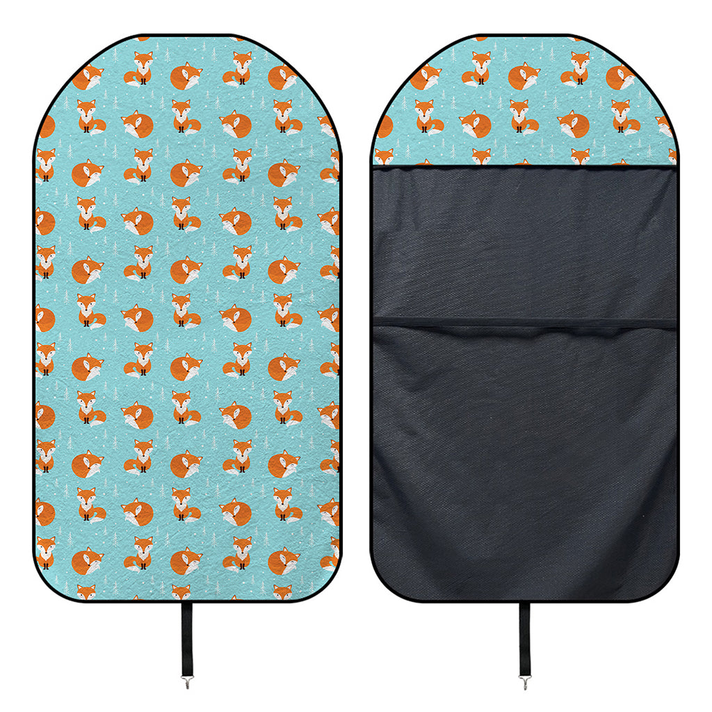 Winter Fox Pattern Print Waterproof Car Seat Cover