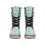 Winter Fox Pattern Print Winter Boots
