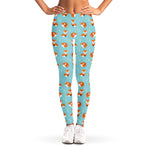 Winter Fox Pattern Print Women's Leggings