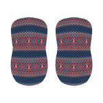 Winter Holiday Knitted Pattern Print Bar Stool Covers