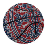 Winter Holiday Knitted Pattern Print Basketball