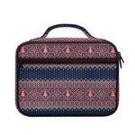 Winter Holiday Knitted Pattern Print Briefcase Bible Bag