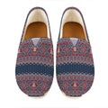Winter Holiday Knitted Pattern Print Casual Shoes