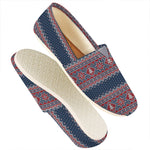 Winter Holiday Knitted Pattern Print Casual Shoes