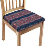 Winter Holiday Knitted Pattern Print Chair Cushion Cover