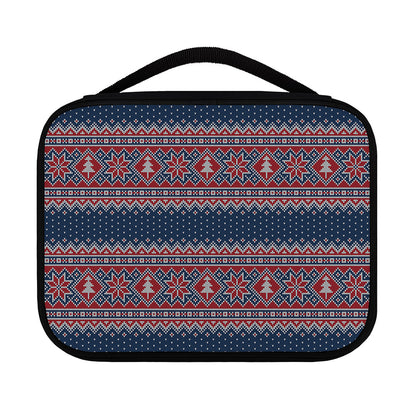 Winter Holiday Knitted Pattern Print Classic Bible Case