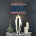Winter Holiday Knitted Pattern Print Drum Lamp Shade