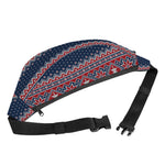 Winter Holiday Knitted Pattern Print Fanny Pack