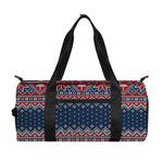 Winter Holiday Knitted Pattern Print Gym Bag