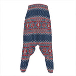 Winter Holiday Knitted Pattern Print Hammer Pants