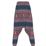 Winter Holiday Knitted Pattern Print Hammer Pants