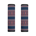Winter Holiday Knitted Pattern Print Handle Covers