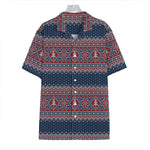 Winter Holiday Knitted Pattern Print Hawaiian Shirt