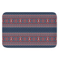 Winter Holiday Knitted Pattern Print Indoor Door Mat