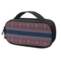 Winter Holiday Knitted Pattern Print Portable Cooler Travel Case