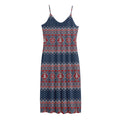 Winter Holiday Knitted Pattern Print Jersey Midi Cami Dress
