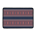 Winter Holiday Knitted Pattern Print Kitchen Mat