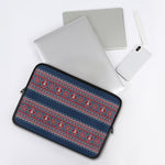 Winter Holiday Knitted Pattern Print Laptop Sleeve