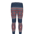 Winter Holiday Knitted Pattern Print Men's Leggings