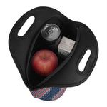 Winter Holiday Knitted Pattern Print Neoprene Lunch Bag