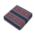 Winter Holiday Knitted Pattern Print Outdoor Seat Cushion Cover