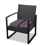 Winter Holiday Knitted Pattern Print Outdoor Seat Cushion Cover