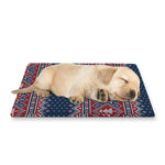 Winter Holiday Knitted Pattern Print Pet Cooling Mat Cover