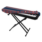 Winter Holiday Knitted Pattern Print Piano Keyboard Cover