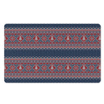 Winter Holiday Knitted Pattern Print Polyester Doormat