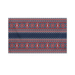 Winter Holiday Knitted Pattern Print Polyester Flag