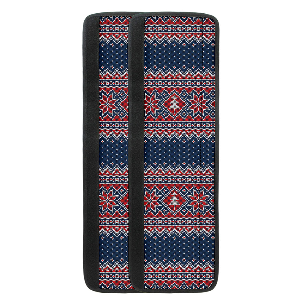 Winter Holiday Knitted Pattern Print Refrigerator Handle Covers