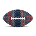 Winter Holiday Knitted Pattern Print Rugby Ball