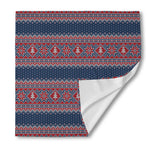 Winter Holiday Knitted Pattern Print Silk Bandana