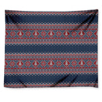Winter Holiday Knitted Pattern Print Tapestry