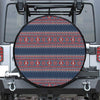 Winter Holiday Knitted Pattern Print Tire Cover