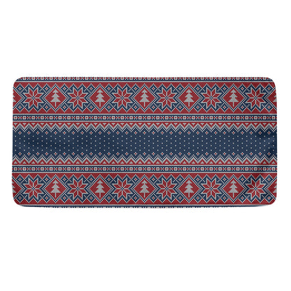 Winter Holiday Knitted Pattern Print Towel